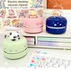 Niedlicher Cartoon-Desktop für Kinder Studenten Staubsauger Batteriebetrieben Tragbar Mini Tisch