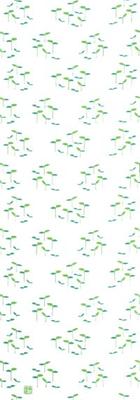 Dyeing Anbo Hand Towel Authentic Made In 35cm X 100cm "Buds, Yellow-Green" Dyed, 100% Cotton, Tokuoka, Japan,