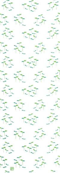 

Крашение полотенца для рук Анбо, аутентичное, сделано в 35 см x 100 см Бутоны, желто-зеленый , крашеное, 100% хлопок, Токуока, Япония,