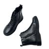 2024 New Cowhide Martin Boots Female Couple Thick-soled Soft Leather Boots Retro Versatile Warm Leather Short Boots