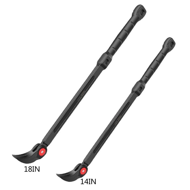 Adjustable Long Tire Pry Bar Tire Replacement Tool Car Pry Bar Heavy Duty Pry Bar Removal Hand Tool 14/18inch