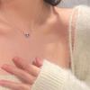 Collana con Ciondolo a Farfalla Sfumata Semplice Collana a Catena per la Clavicola alla Moda per Donne Accessori Gioielli Trendy