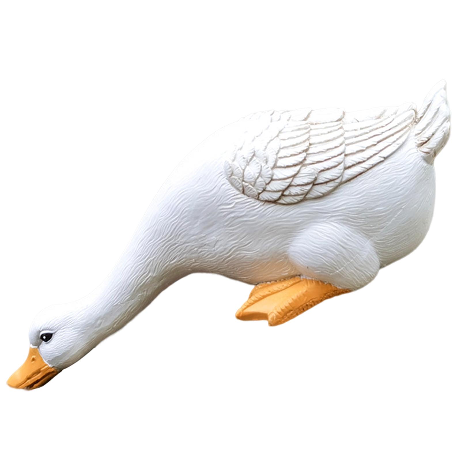 

1/3 шт. Скульптуры уток из распыляемой воды, симпатичные фигурки уток из смолы для сада, ландшафтные украшения, ручная работа, праздничный подарок, декор для садового газона