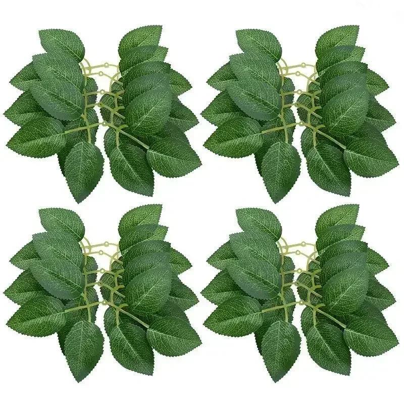 30Pcs Artificial Roses Flowers Foam Fake Rose Heads With Stems For Diy Wedding Bouquets Home Party Tables Decorations Supplies
