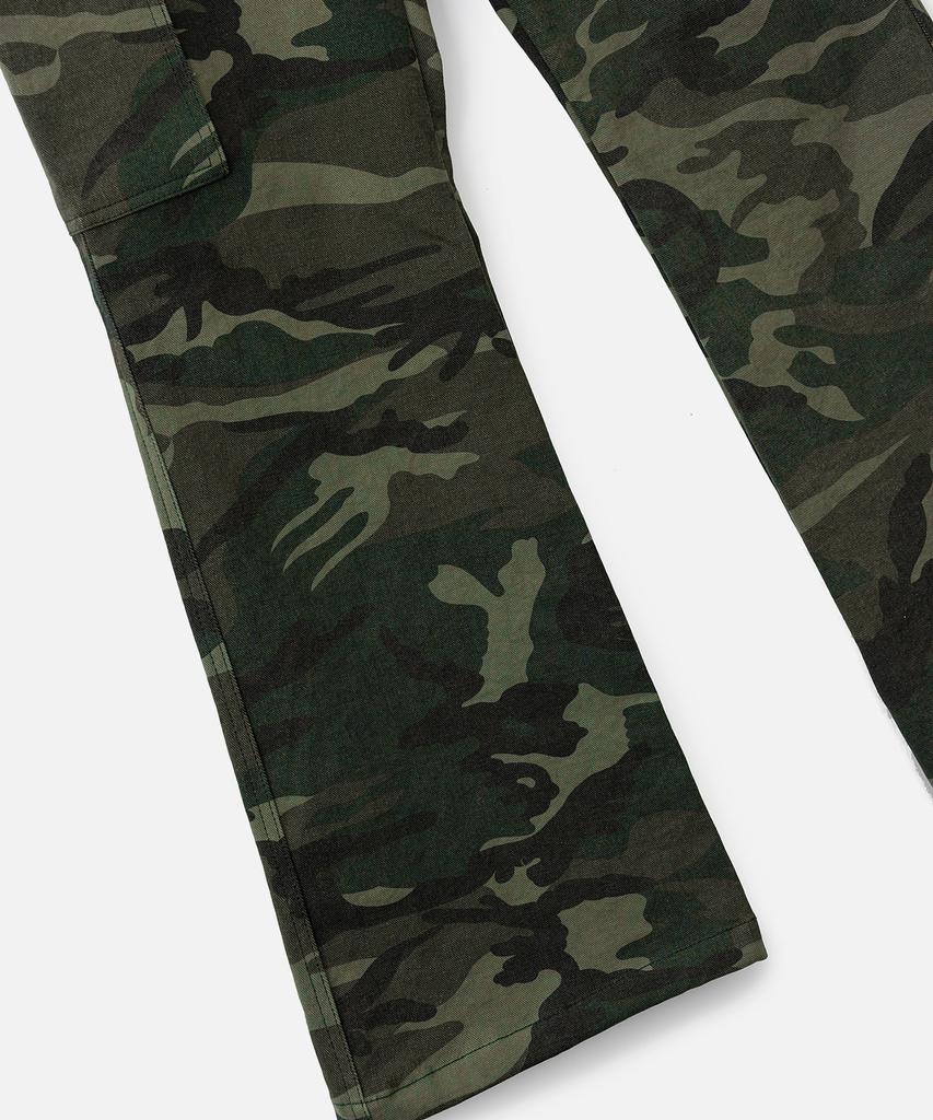 VASTIC Bootcut Camo Cargo Pants_Khaki