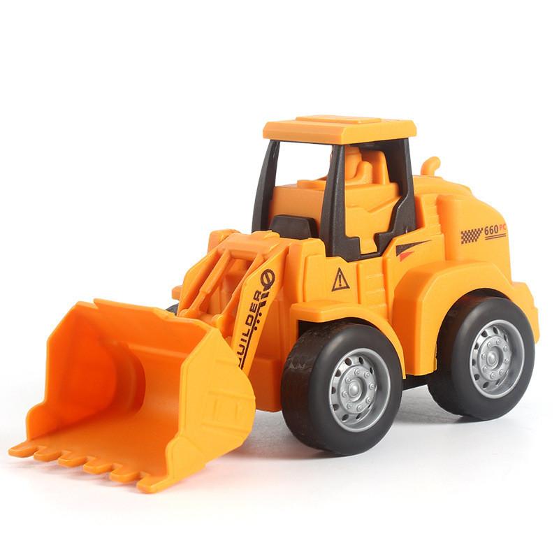 Dinosaur Press And Glide Toy Bulldozer Model For Kids Interactive Learning Play