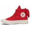 New 1970s Anti Slip Wear Resistant High Top Skateboard Shoes Unisex Red A11966C
