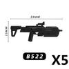 Military Building Blocks MOC Star Movie Characters Solider Figures War Mini Bricks Weapons Accessories Guns Cloak Axe Armor