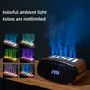 Bluetooth Audio Aroma Essential Oil Diffuser Dynamic Music Spray Air Humidifier Smart Digital Clock Colorful Lighting Humidifier