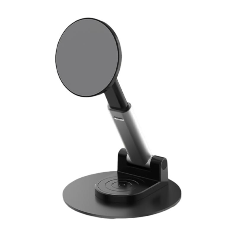 

Magnetic Phone Holder for Phone 16 15 14 Desktop Phone Holder 360 Degree Rotating Stand Tabletop Phone Stand Portable чорний