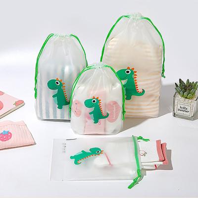 3pcs/set Cartoon Drawstring Storage Bags Travel Shoes Clothes Towel Cosmetic Portable Waterproof Organizer Toiletry String Bags
