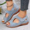 Summer and Autumn European and American Plus Size Versatile Fish Mouth Shoes Roman Sandals Flat Bottomed Low Heeled Women's Sandals Casual Shoes