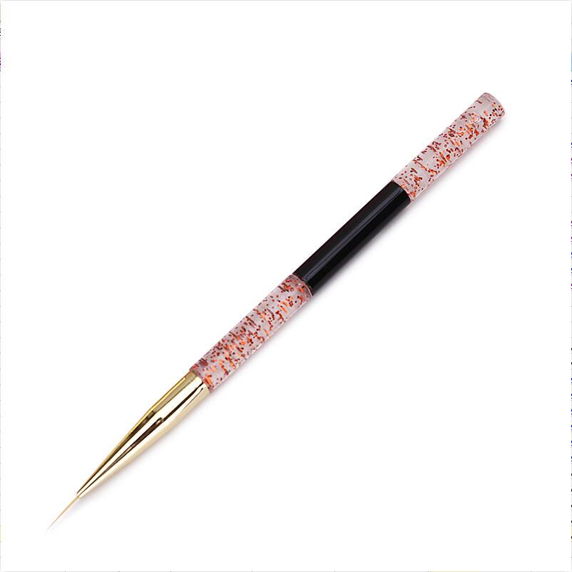 7/9/11mm Acrylic Handle Nail Art Liner Brush French Lines Stripes Painting Drawing Pen Manicure Tool