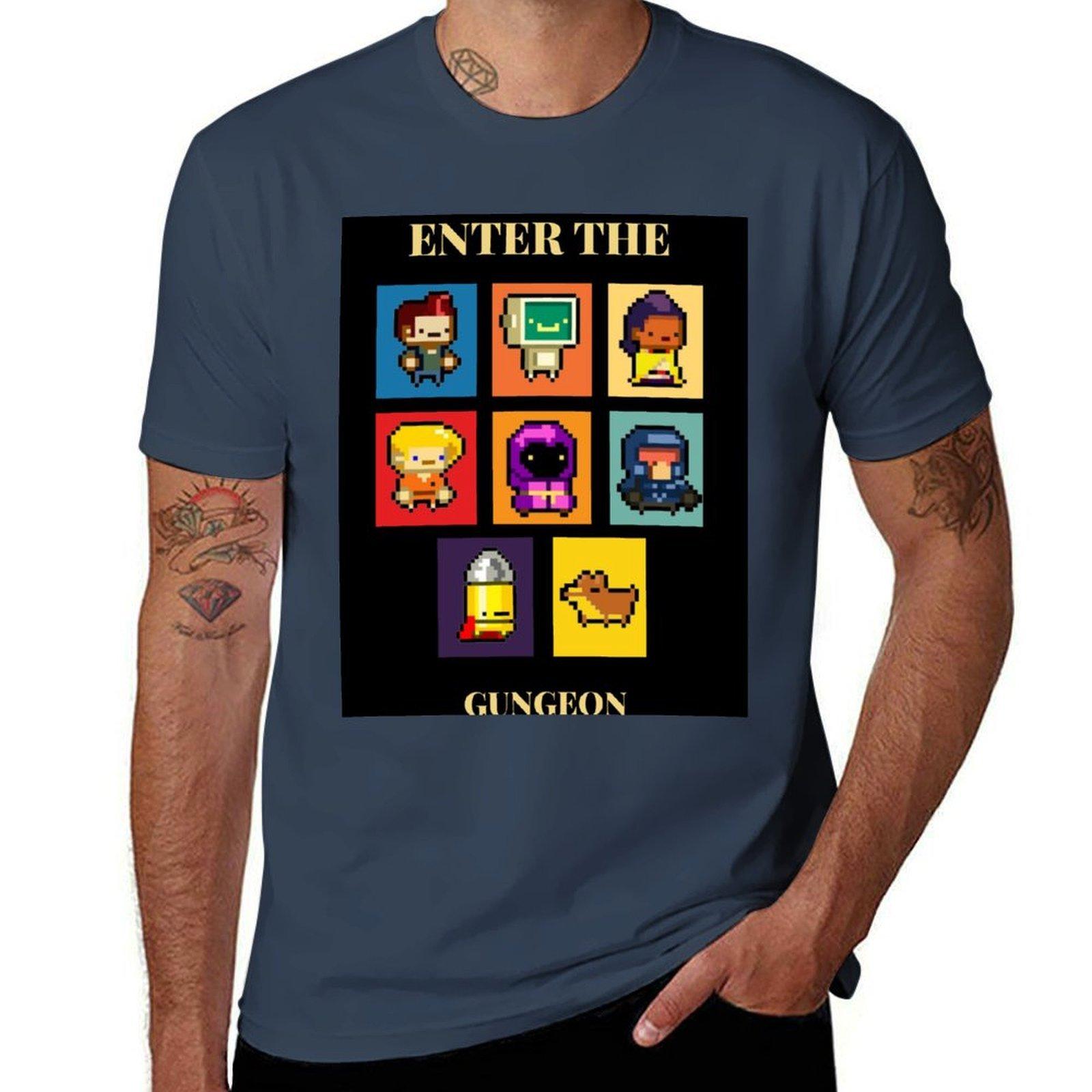 Enter The Gungeon Characters Collection Tshirt Durable Work Wear Tshirt S