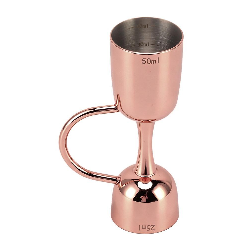 Stainless Steel Wine Measuring Cup Dual End Bartender Measuring Jigger Double Sided Jigger  Home