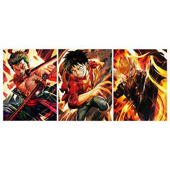 One Piece 3D Anime Farbverlauf Lentikular Stereoskopisches Gemälde