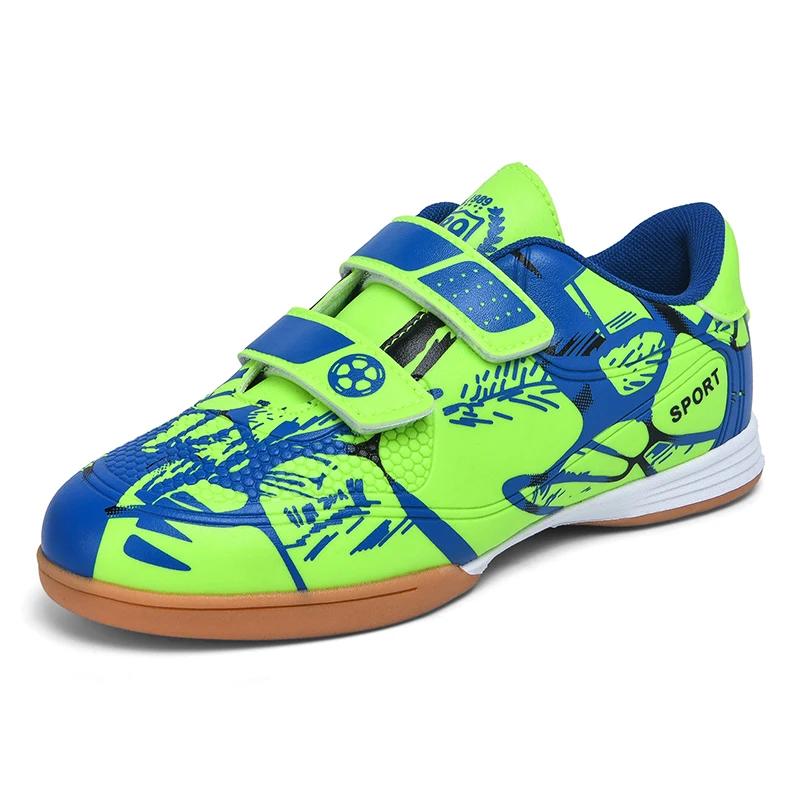 

Профессиональные детские футбольные бутсы для футзала, тренировочные бутсы для мальчиков в помещении, кроссовки для спортивных матчей по футболу в помещении 32