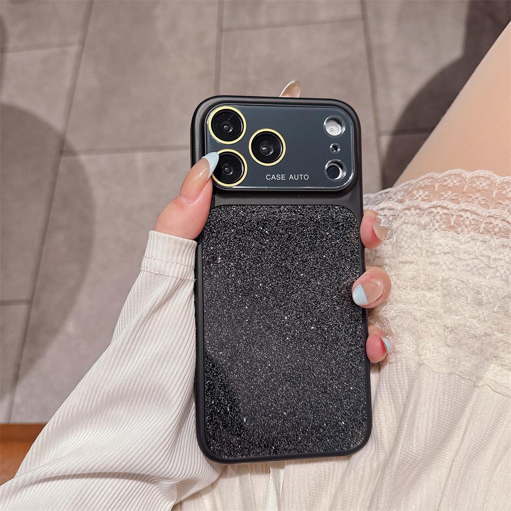 

Glitter Phone Case for iPhone 17 Pro with Full Coverage Lens Film for Apple 16 Pro Max and 15 iPhone 15 Pro