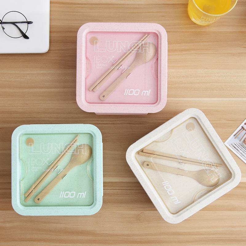 Microwaveable Bento Box for Office Workers and Students - Ideal for Light Meals and Fat Loss, Divided Lunchbox Design