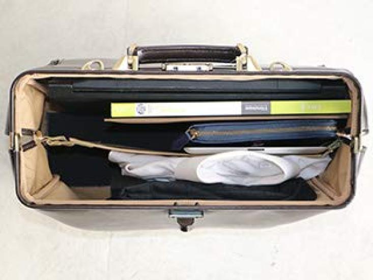 Dulles Horizontal L Rucksack, passend für [Yota] Tasche aus japanischem Leder, Größe: Y-0002 (Synthetischer Griff, Schokolade)