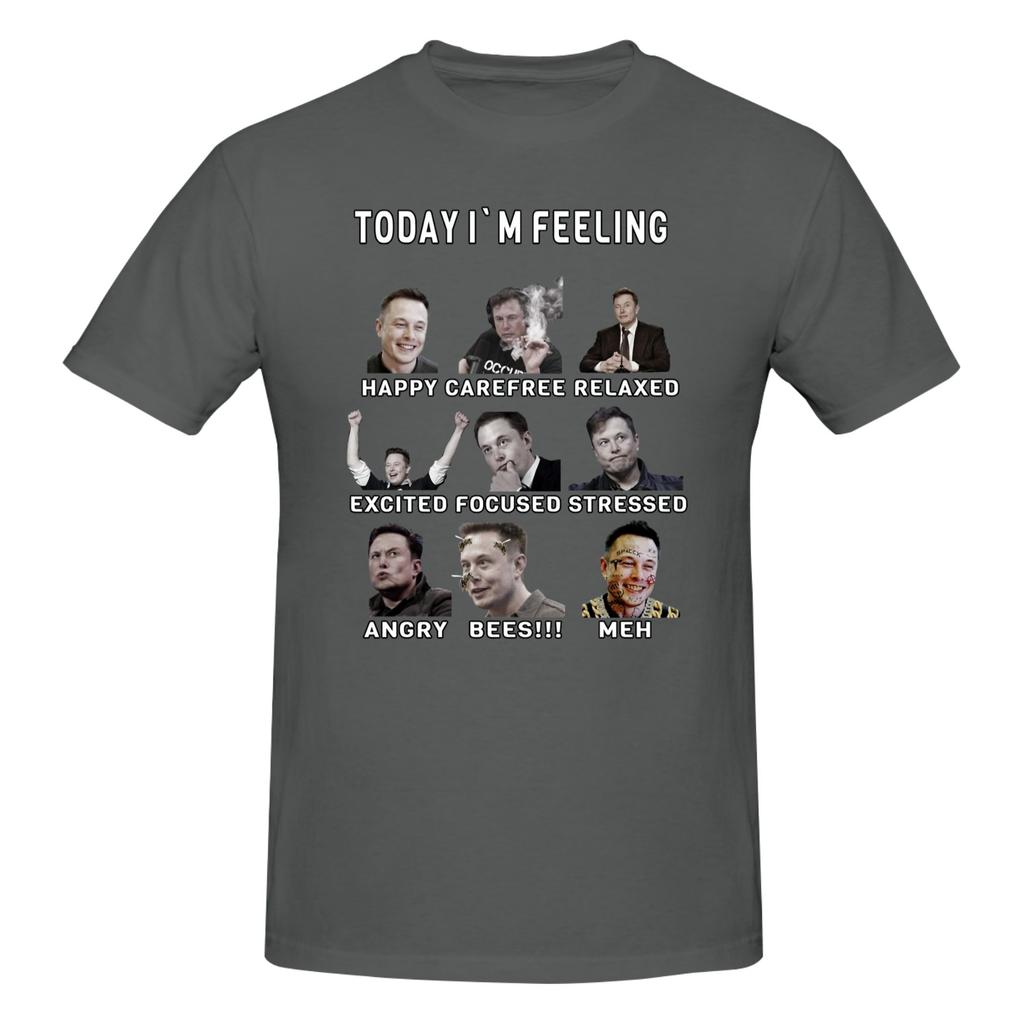 Piece Funny Feelings Novelty Graphic Cotton TShirt Musks Tech Billionaires Tops Tees For Unisex
