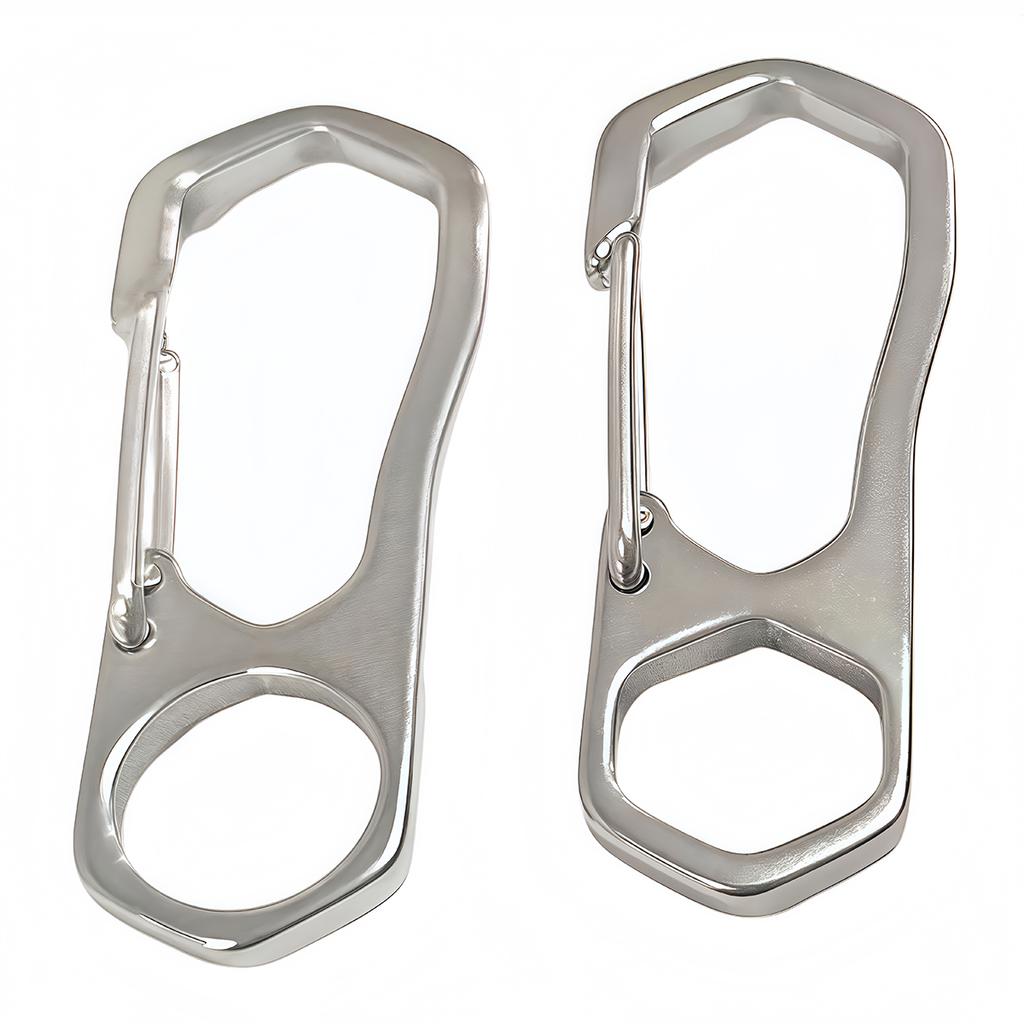 1-3PCS Stainless Steel Keychain Carabiner Lobster Clasp Buckle Outdoor Camping Spring Snap Hooks Dog Chain Key Chain Tool Clips