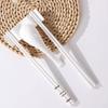 ZISHI Bone China Rectangular 3-Way Chopstick Rest (Set of 4)