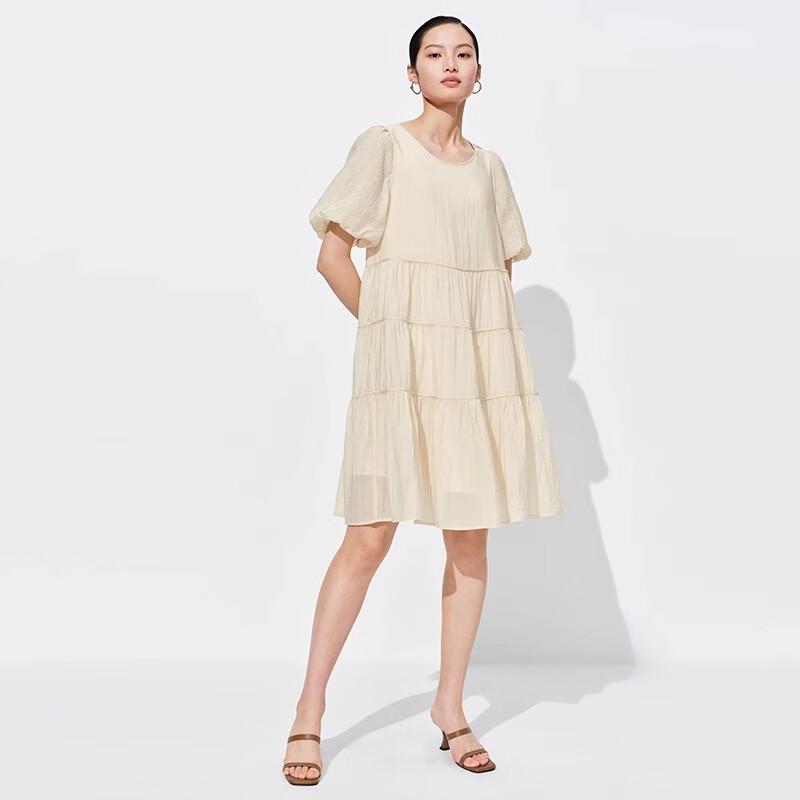 

Sweet Basil Women s Round Neck Tie-Front Short Dress M