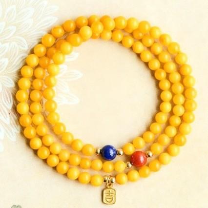 Unisex 4mm Mixed Stone Bracelet, New Chinese Style Travel Gift