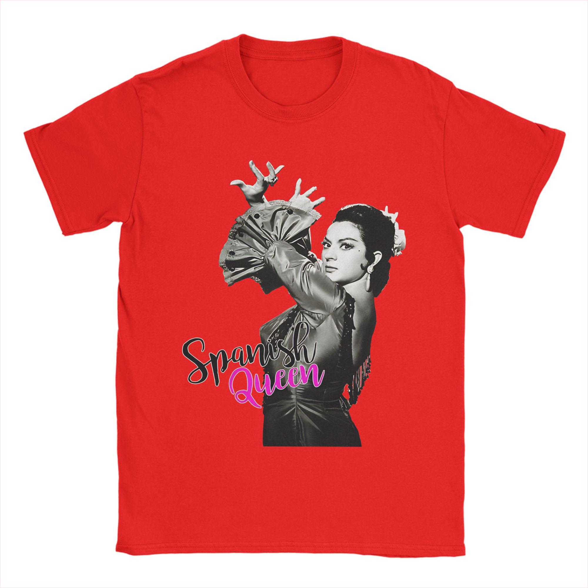 Lola Flores Spanish Queen T Shirt Unisexs Cotton Clothing Ullzang Oneck Short Sleeve S