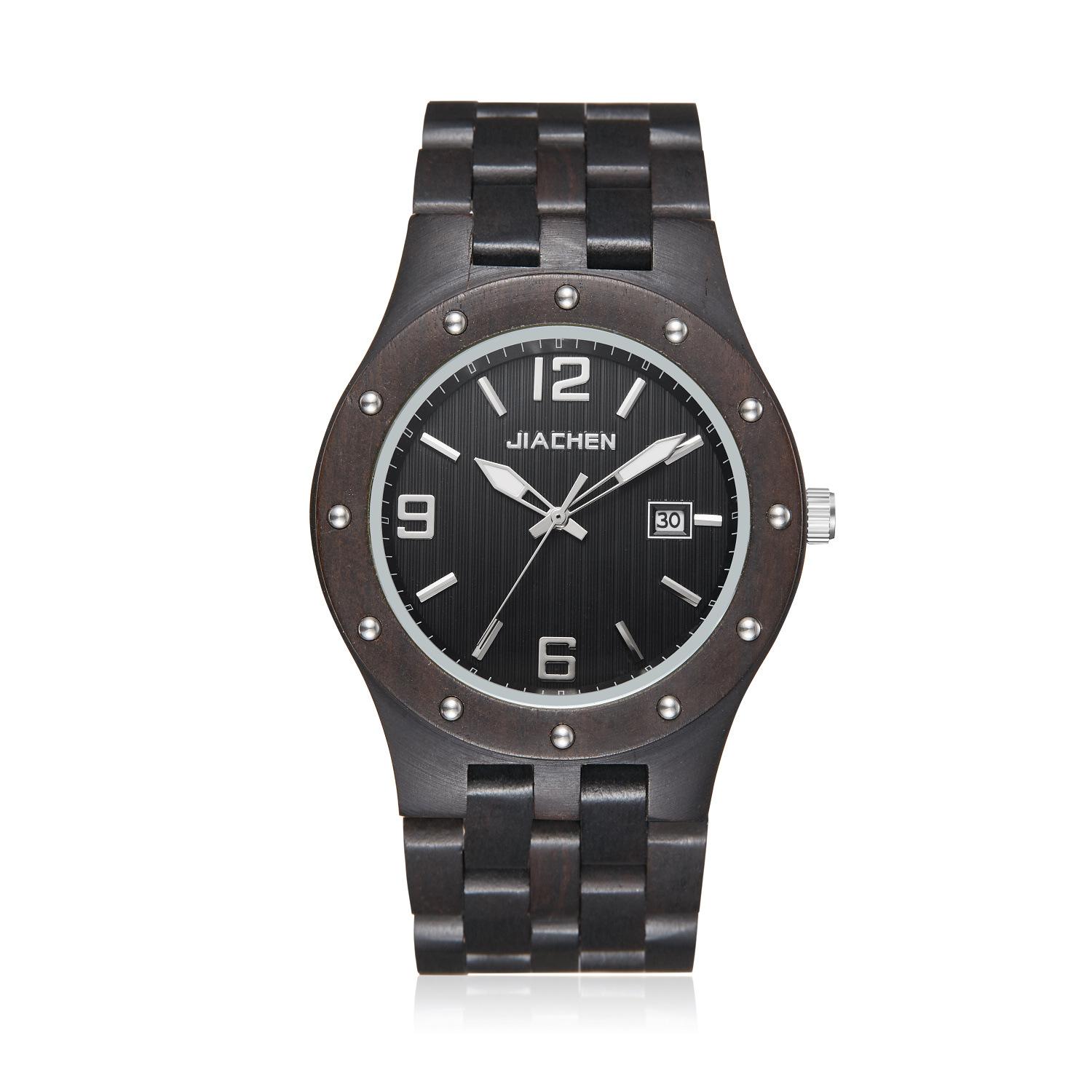 

Деревянные часы с ремешком из пяти бусин Часы из сандалового дерева