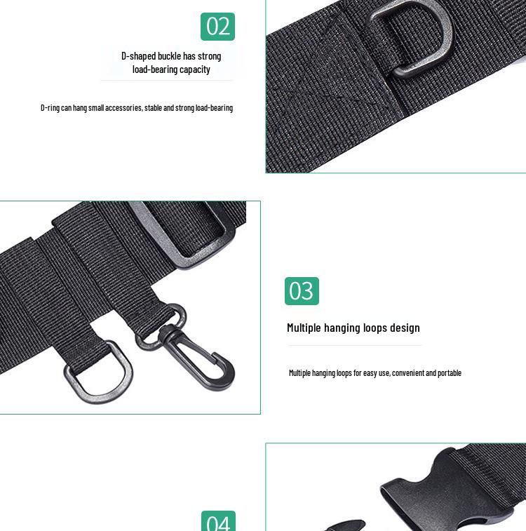 Portable Fishing Rod Waist Belt Holder - Lure Support for Rock Fishing