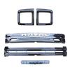 Haval H9 2nd Gen Headlight Frame Kit: Grille, ABS, LED Beads, Black Warrior Design