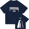 Hot Selling Unisex Loose Vintage Hip Hop Streetwear TShirt 2026 Kanye West Ye Album Pattern DoubleSided Print Casual Tshirt