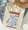 Coffee First Humans Later Shirt, Funny Cat Coffee Tee, Cat Lover Gift, Comfort Colors T-Shirt