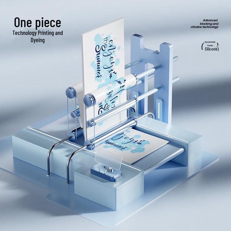 LI-NING Unisex Printed Silicone Long Hair Swim Cap