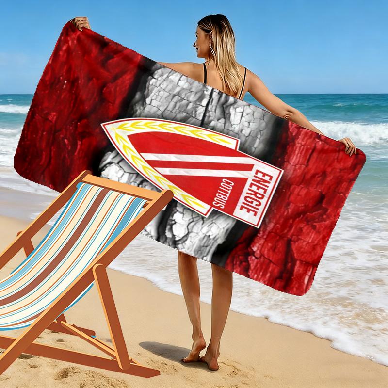 Energie Cottbus Towel, Large Soft Quick Dry Towel for Beach Camping Swimming
