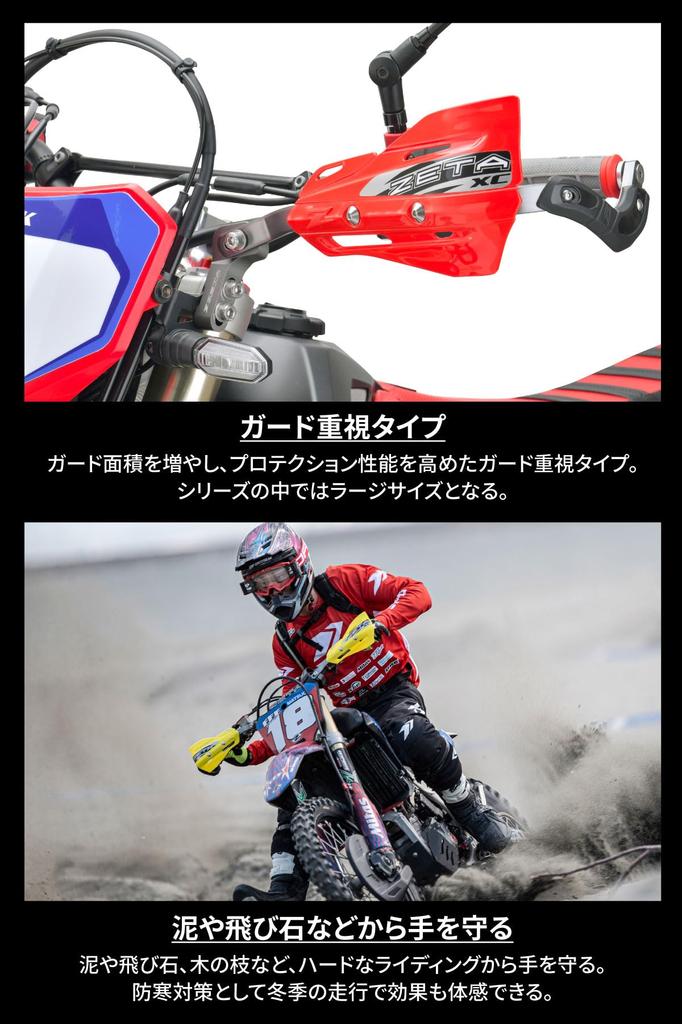 ZETA RACING XC Protector Gray Can be attached to Armor