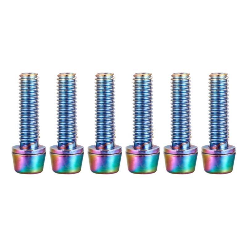 6pcs Multifunctional Bike Disc Brake Pad Bolts Fixing Screws Cycling Accessory for Cycling Maintenance