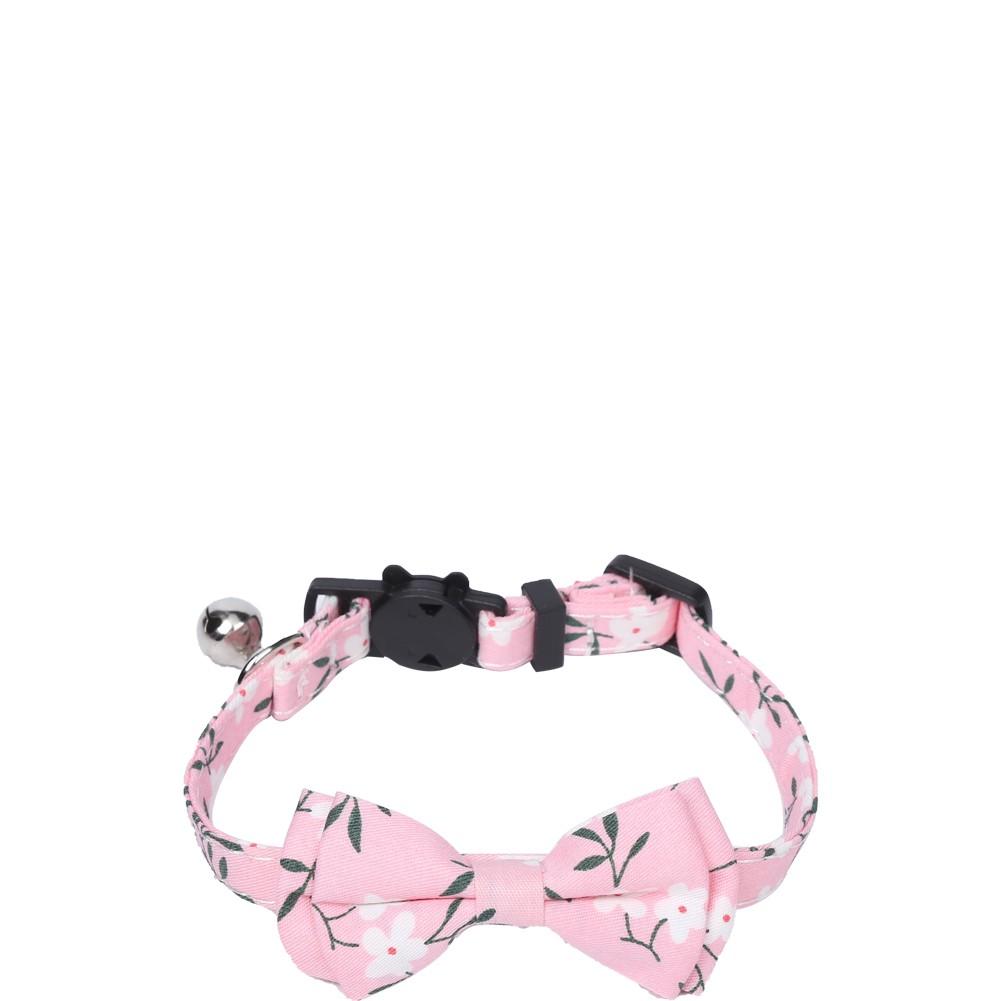 

1 шт/2 шт регулируемый ошейник для кошек с колокольчиками, пряжка с безопасным отстегиванием, клетчатый цветочный узор, аксессуары для шеи домашних животных (1,0 х 28 см)