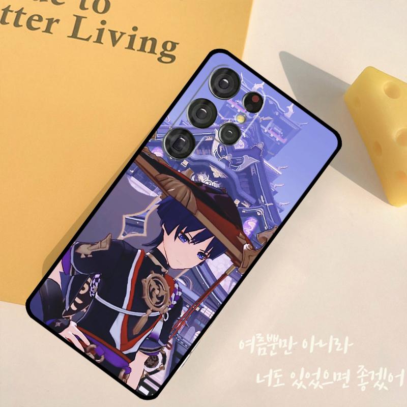 Scaramouche Genshin Impact Phone Case For Samsung Galaxy S24 S25 Ultra S9 S10 S20 S22 S21 Plus S23 FE Back Cover Shell