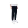 FILA Solid Color Pocket Embroidered Logo Knitted Sports Pants Men Bottoms Black F51M348605FBK