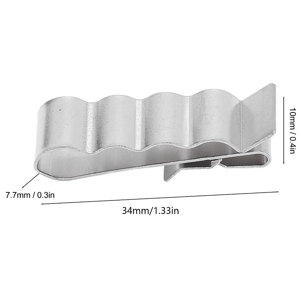 50pcs 4 Wire Cable Management Clips 304 Stainless Steel Wire Clips Photovoltaic Solar Panel
