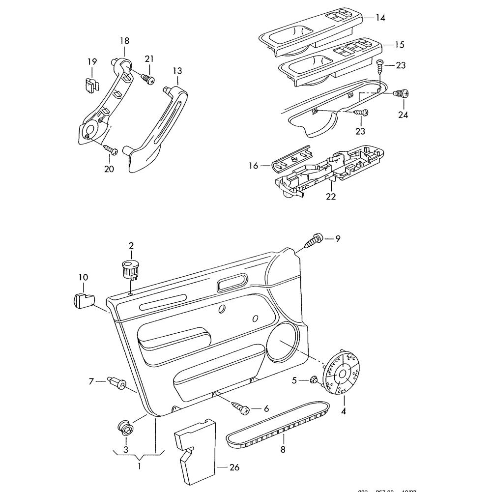 5-teiliges Set Carbonfaser-Textur Innentür-Haltegriffabdeckung Schalterblende Set Passend für Bora Mk4