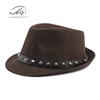 Classic Woolen Jazz Hat for Men and Women, New Rivet Hat, Gentleman's Hat, British Retro Top Hat, Women's Green Tide