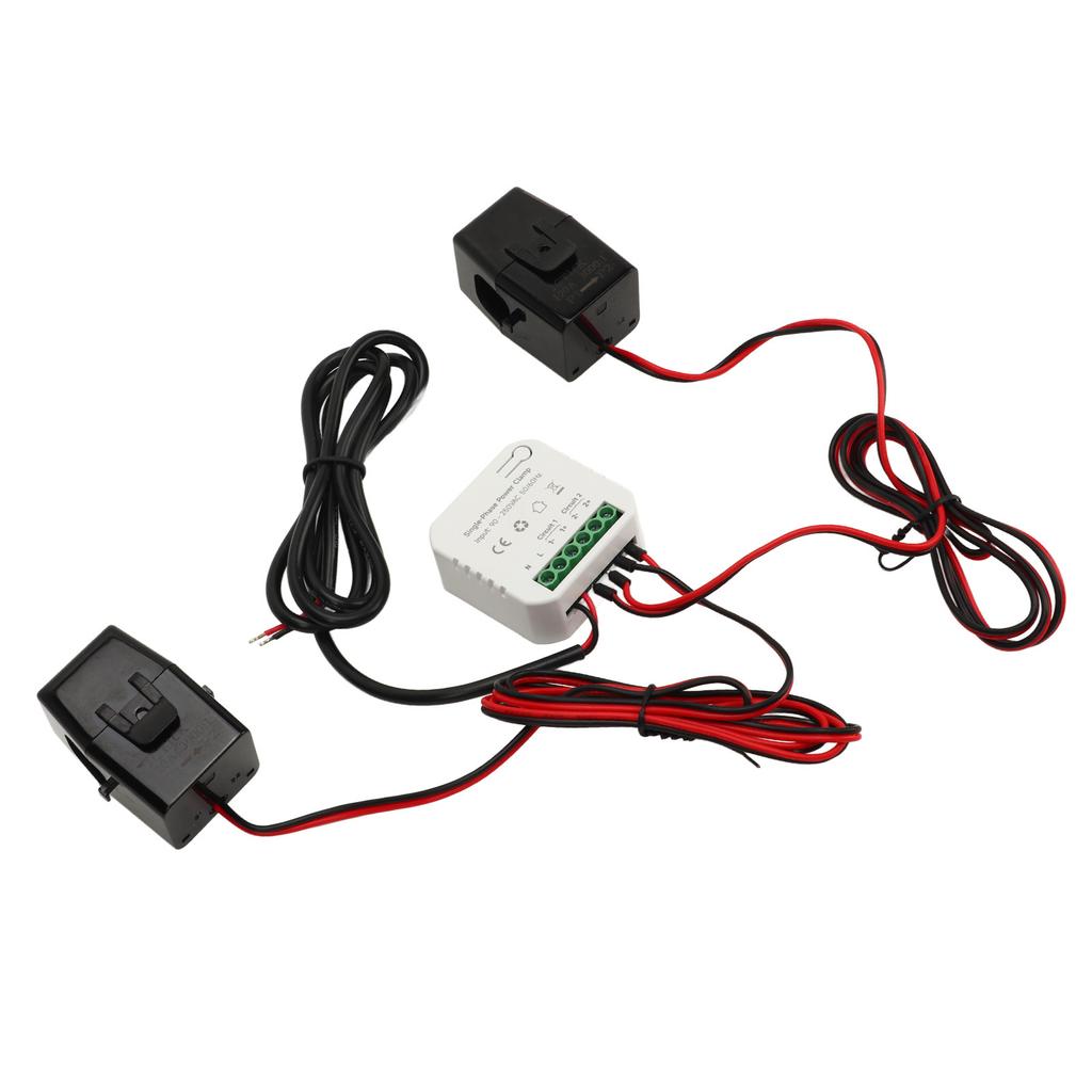 Έξυπνος Μετρητής Ενέργειας για Tuya WIFI Παρακολούθηση Κατανάλωσης Μονοφασικός με 2 Αμπεροτσιμπίδες Ρεύματος 120A