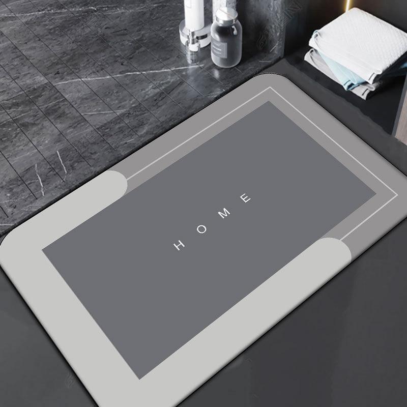 

Soft Diatom Mud Absorbent Mat Bathroom Floor Mat Non-Slip Toilet Floor Mat Bathroom Toilet Carpet Entrance Door 40*60cm