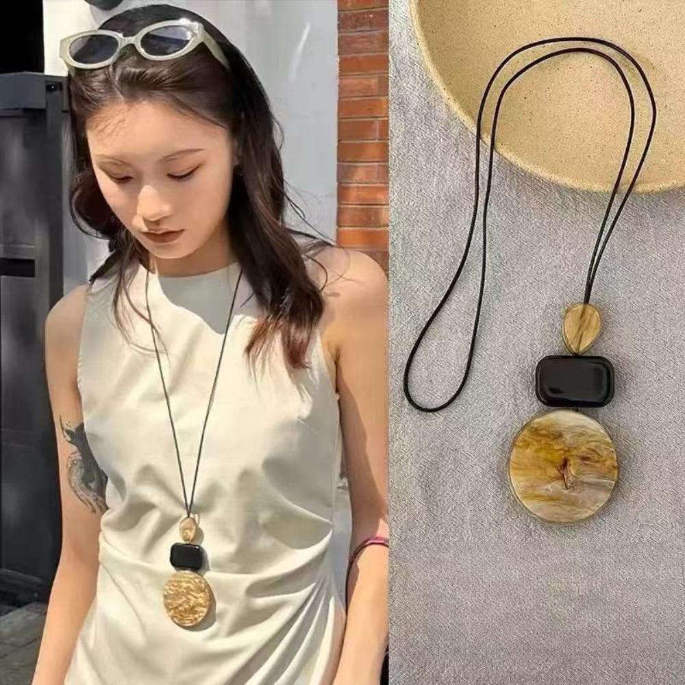 Bohemia Necklace for Women Pendant Sweater Chain Trendy Neck Chain  Clothing Accessories