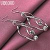 925 Sterling Silver Wedding Jewelry Fashion Pierced Earrings