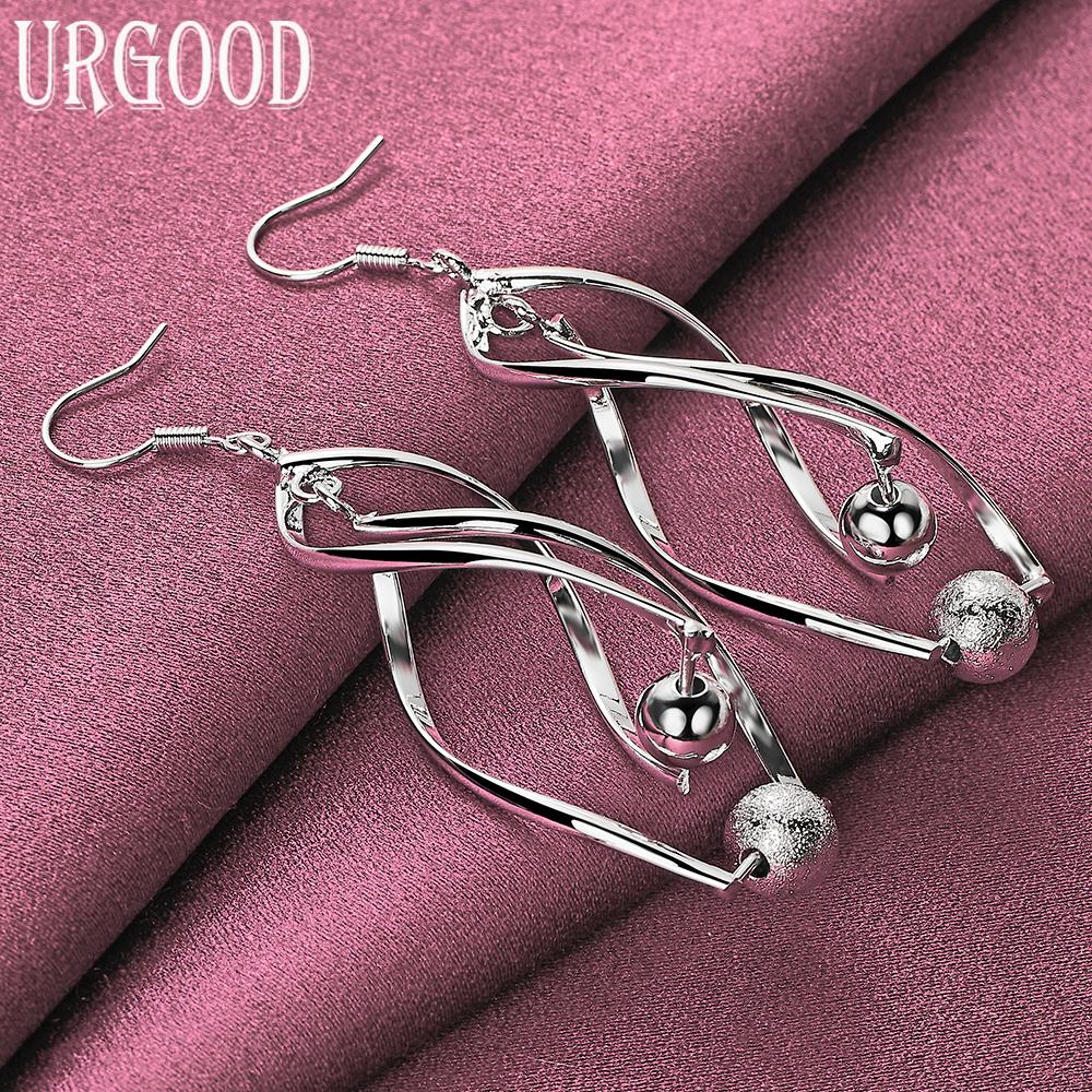 925 Sterling Silver Wedding Jewelry Fashion Pierced Earrings